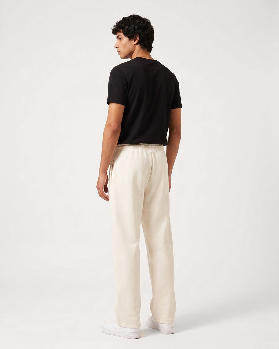 Clueless Departure Off-White Wide-Leg Joggers, view 4