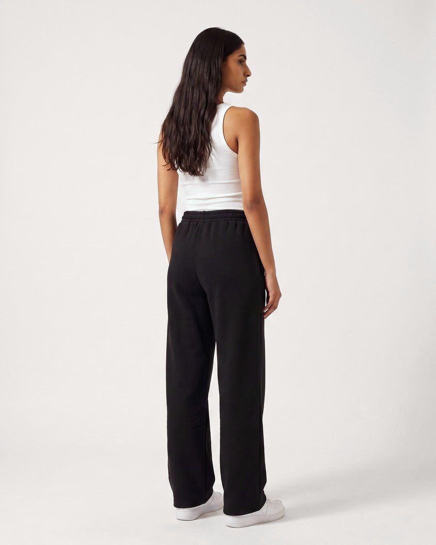 Clueless Departure Black Wide-Leg Joggers, view 8