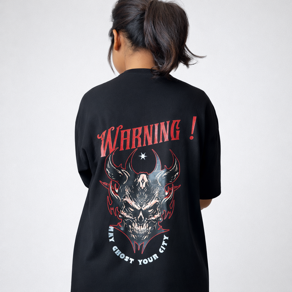 Clueless "WARNING" Oversized Tee - Image 2